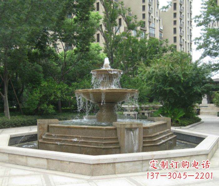 江西小区景观大型喷泉石雕 (7)