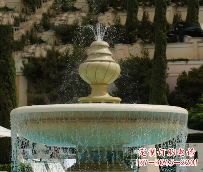 江西小区景观多层喷泉石雕_2