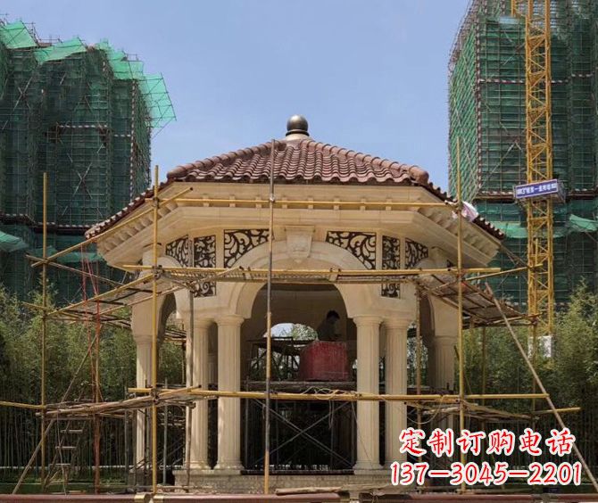 江西小区景观欧式凉亭石雕