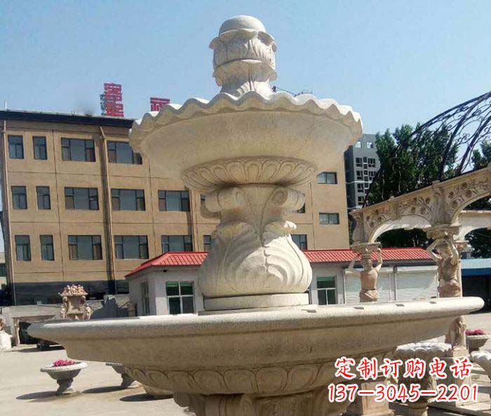 江西小区景观砂岩大型喷泉石雕