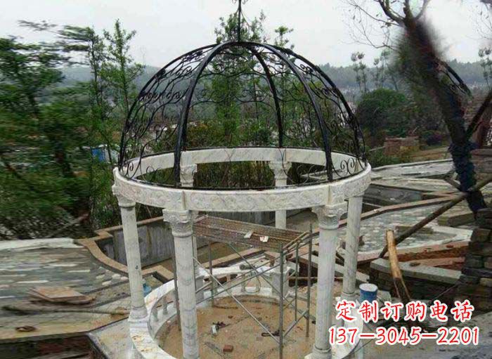 江西小区欧式圆顶凉亭石雕