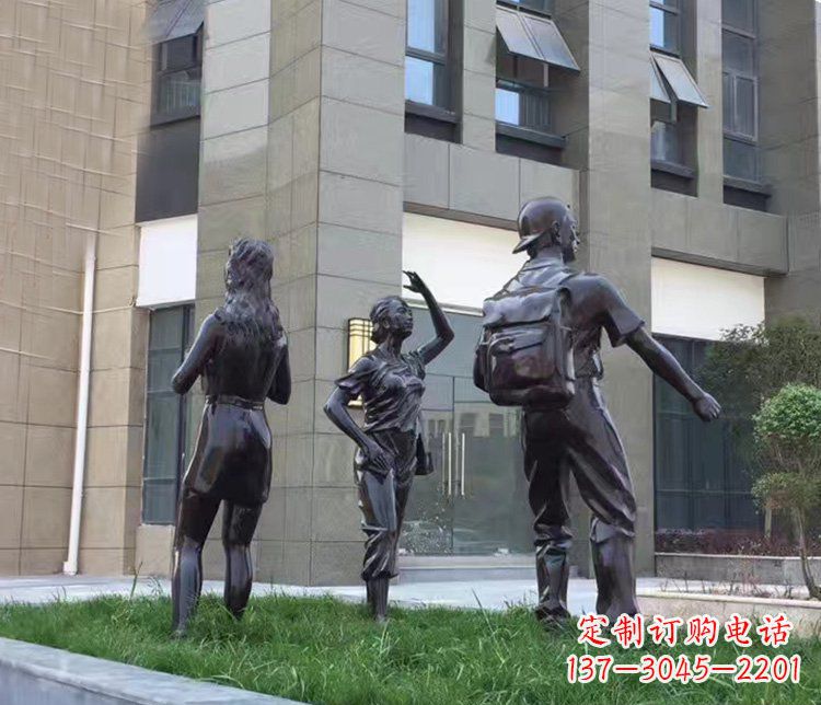江西小区铜雕美女人物雕塑