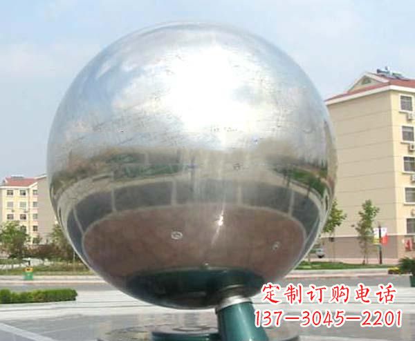 江西校园不锈钢抽象地球仪雕塑