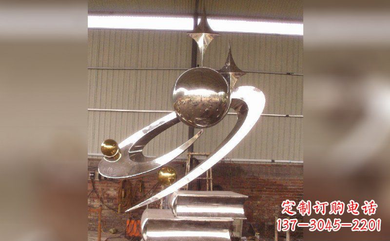 江西校园不锈钢书籍雕塑