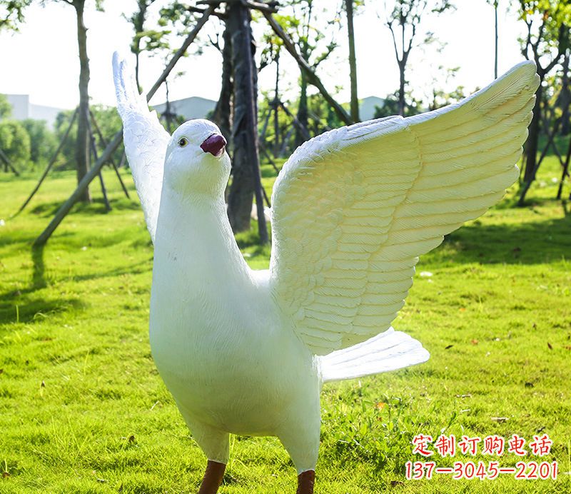 江西校园和平鸽雕塑
