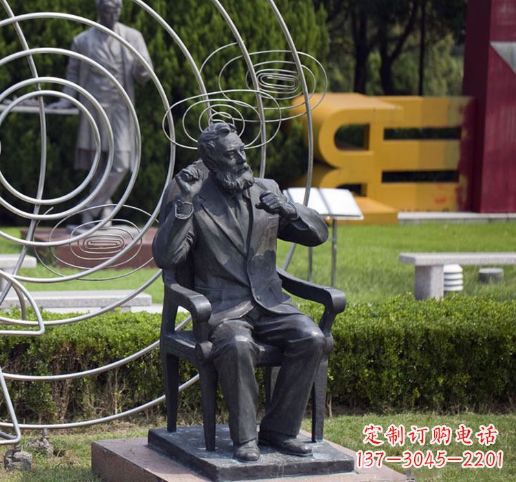 江西校园名人诺贝尔铜雕