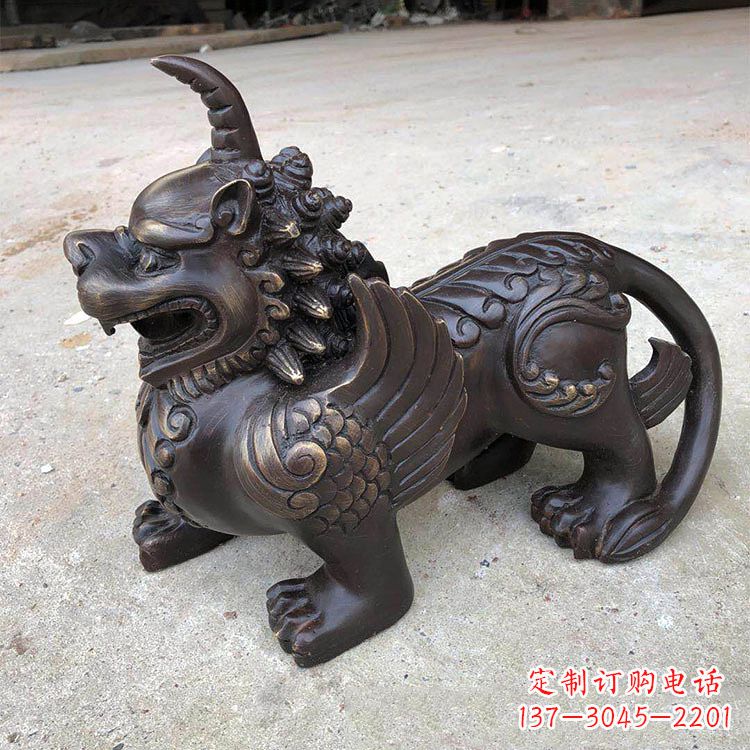 江西獬豸纯铜铸造雕塑