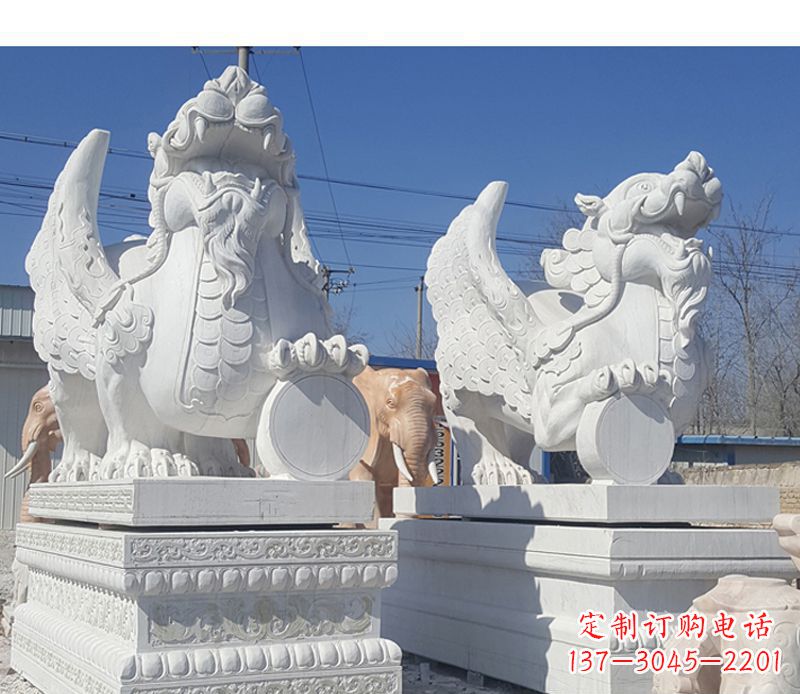 江西獬豸法院门口神兽石雕