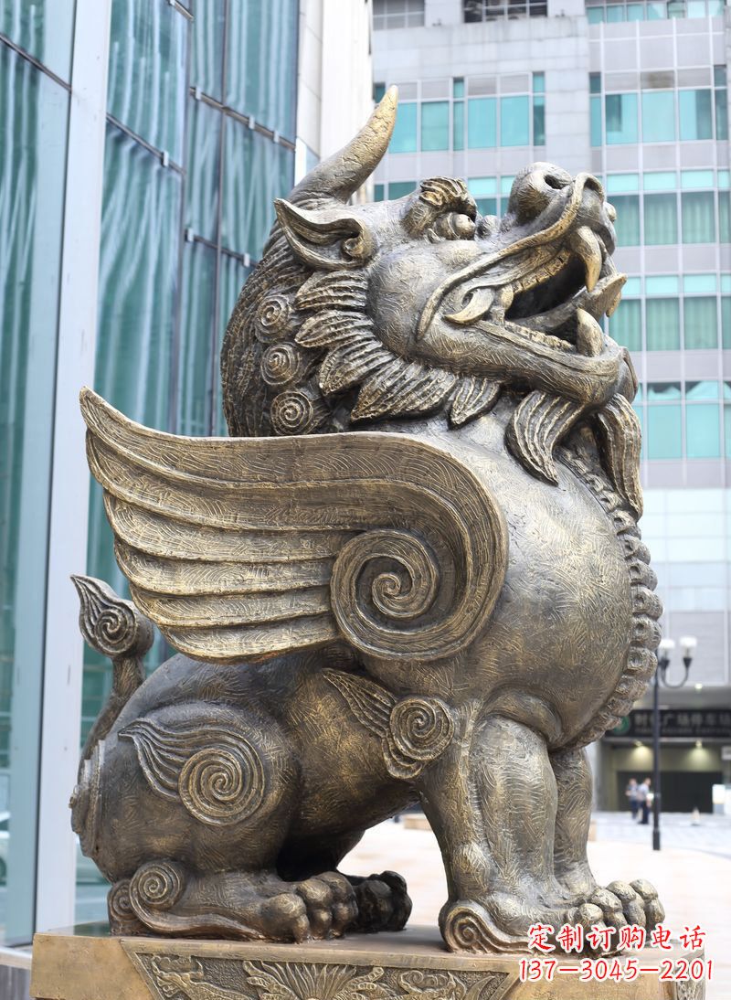 江西獬豸古代神兽铜雕
