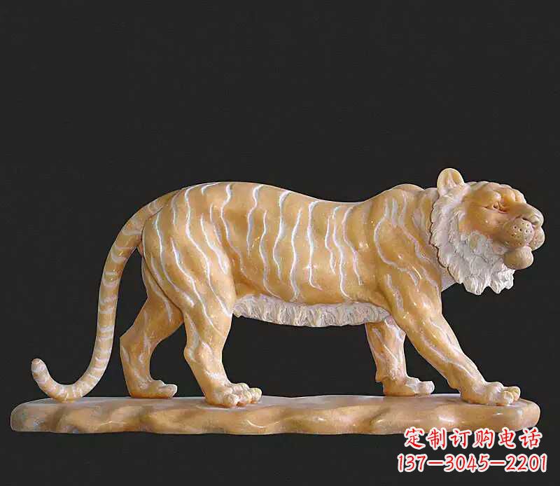 江西行走老虎石雕动物雕塑