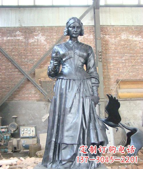 江西医院校园西方名人南丁格尔铜雕