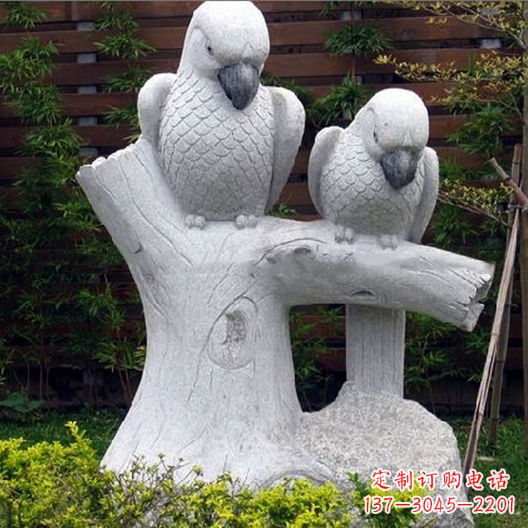 江西鹦鹉大理石雕塑