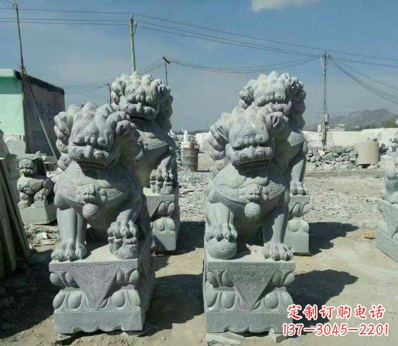 江西园林仿古狮子景观石雕