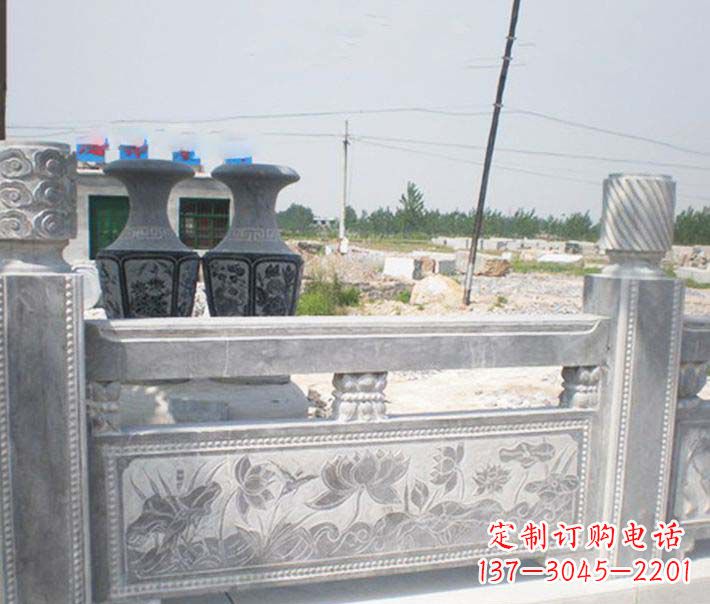 江西园林仿古石栏板景观石雕 (3)