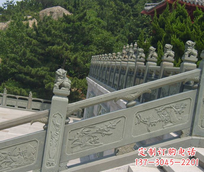 江西园林仿古石栏板景观石雕 (4)
