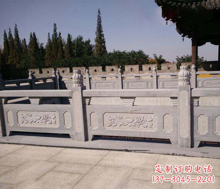 江西园林仿古石栏板景观石雕 (2)