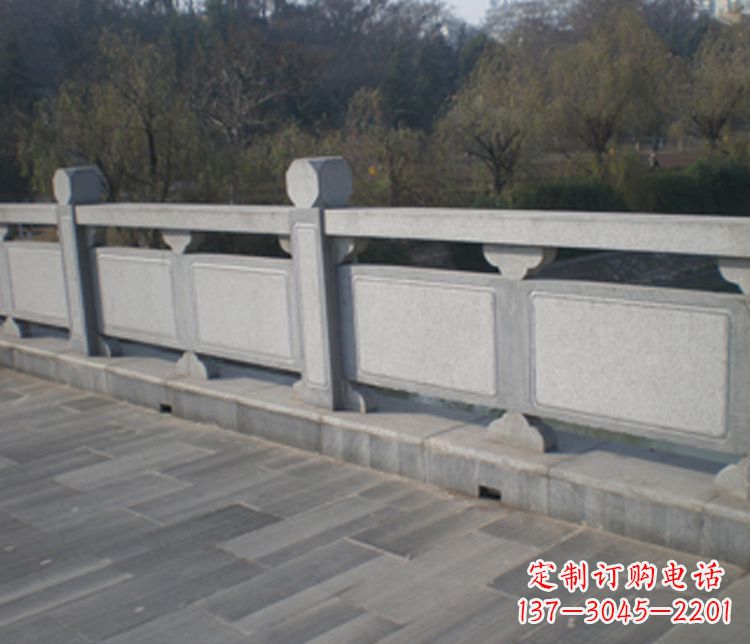 江西园林仿古石栏板景观石雕 (7)