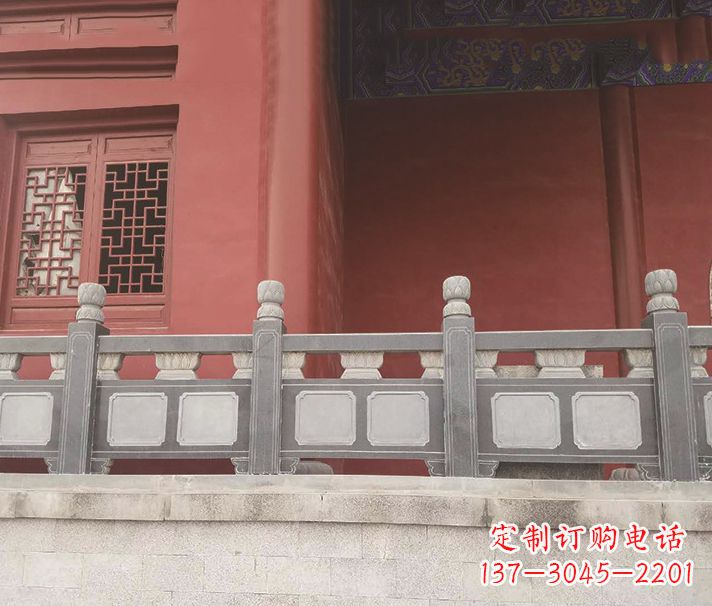 江西园林仿古石栏板景观石雕 (8)