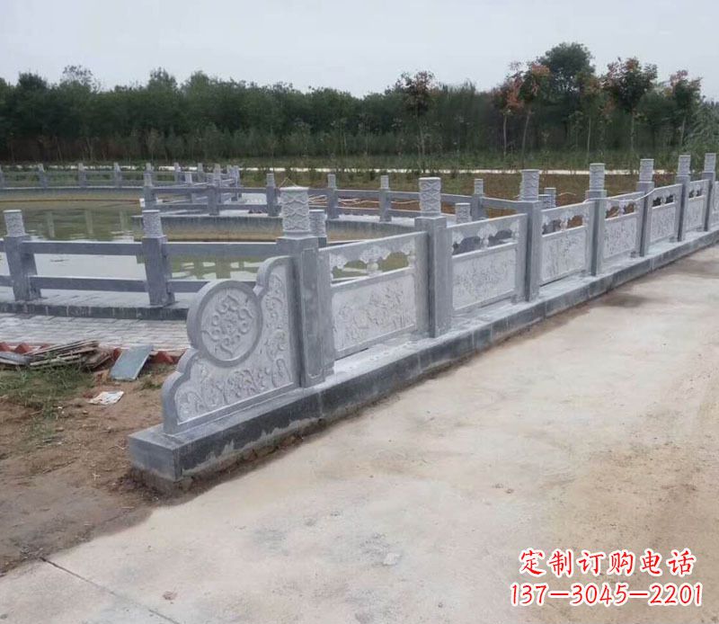 江西园林仿古石栏板景观石雕 (11)