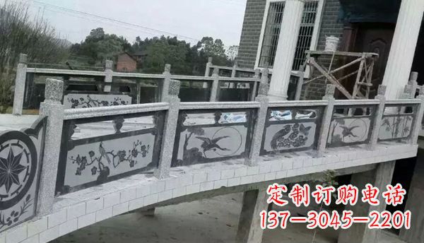 江西园林仿古石栏板景观石雕 (10)