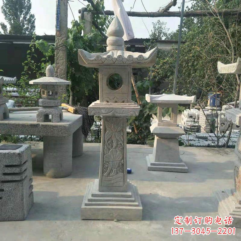 江西园林仿古做旧中式石灯