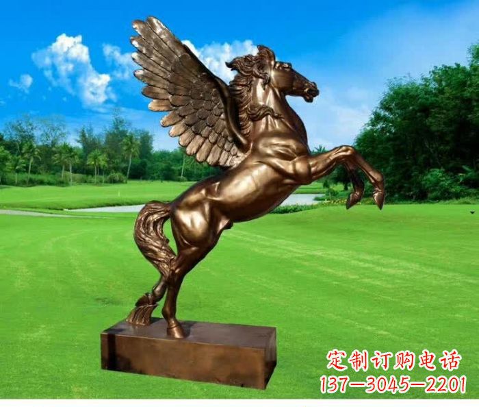 江西园林飞马铜雕 (2)