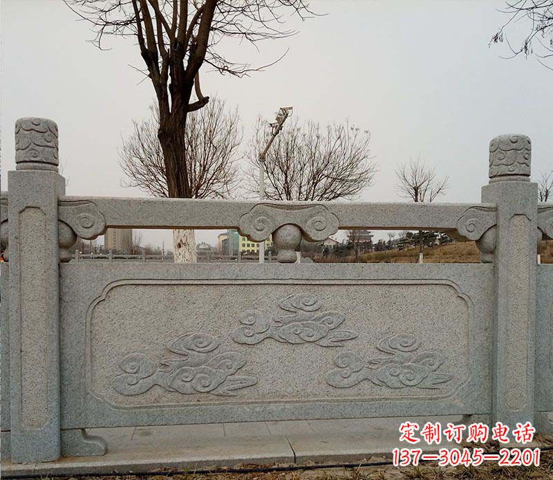 江西园林护城河石栏板景观石雕