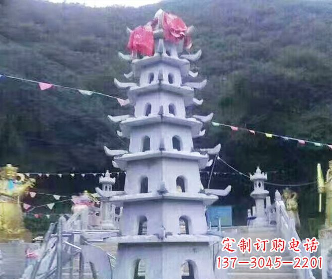 江西园林景观大理石宝塔石雕
