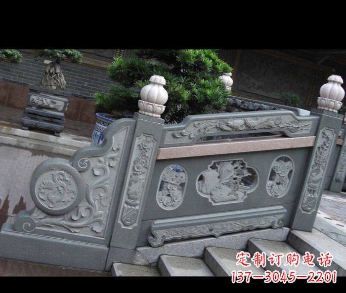 江西园林景观大理石栏板雕塑 (6)