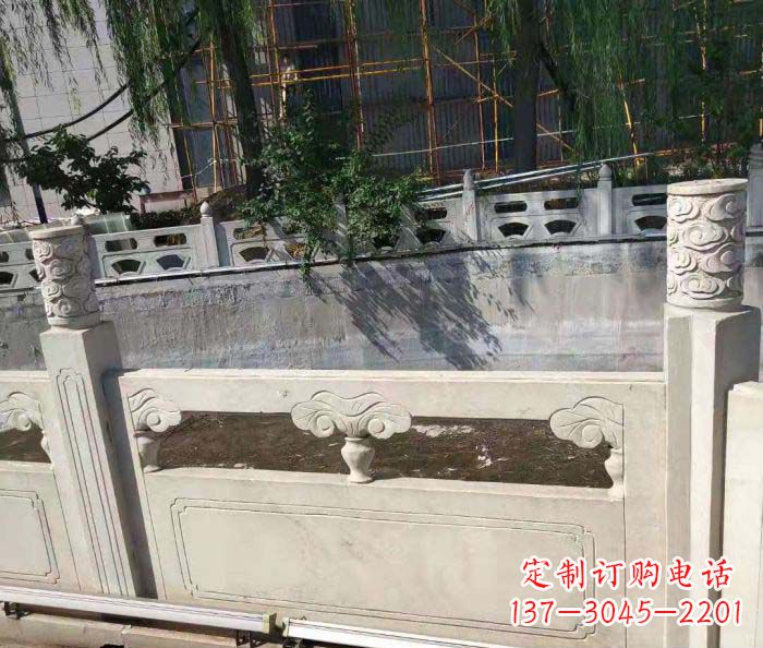 江西园林景观大理石栏板石雕 (6)