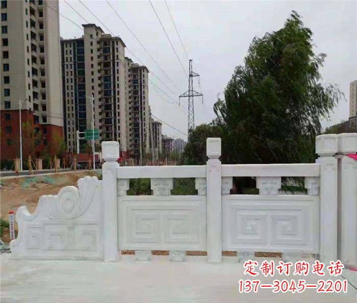 江西园林景观大理石栏板石雕 (5)