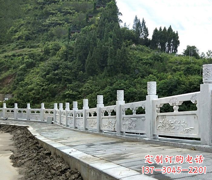 江西园林景观大理石栏板石雕_2