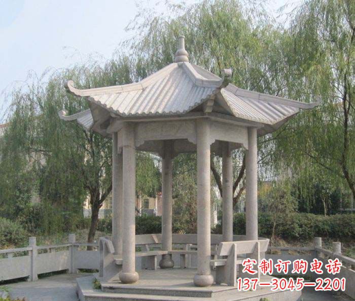 江西园林景观大理石凉亭石雕