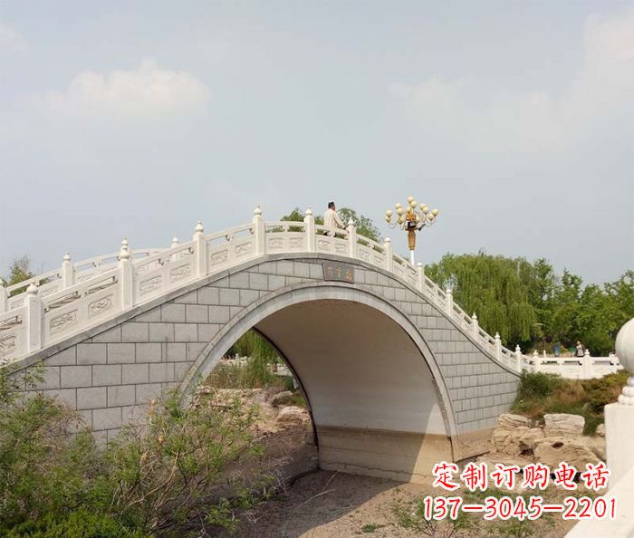 江西园林景观大理石桥栏板石雕 (6)