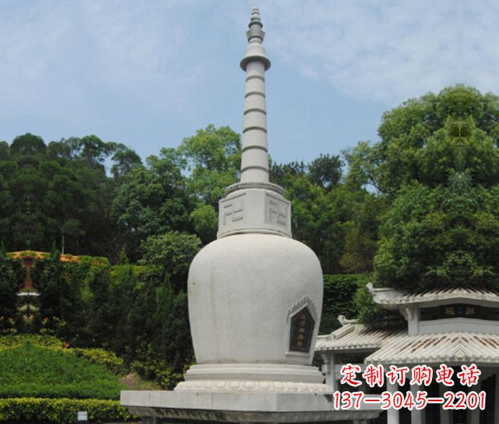江西园林景观大理石舍利塔石雕
