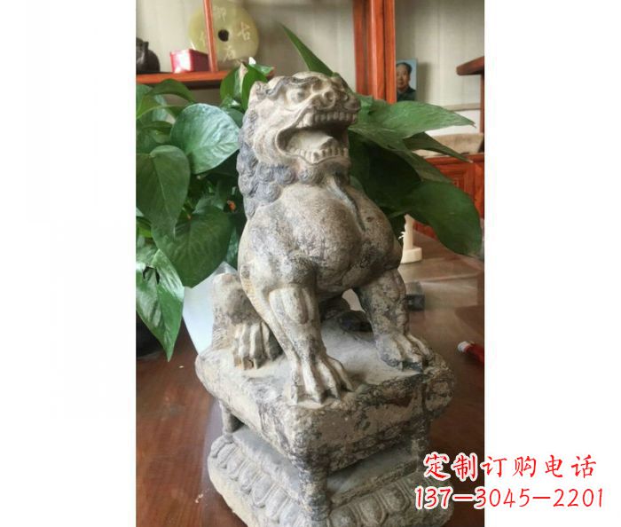 江西园林景观大理石狮子石雕