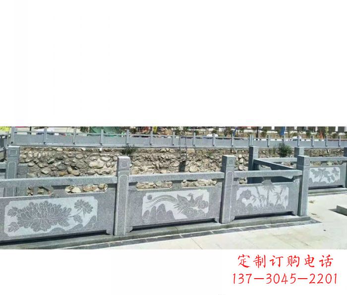 江西园林景观仿古石雕栏板 (5)