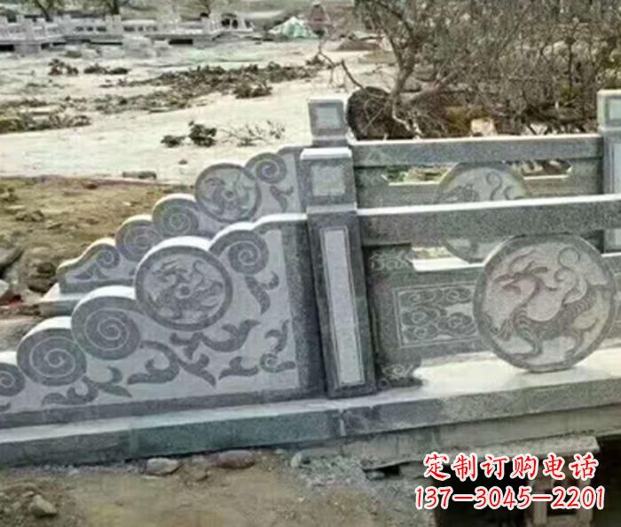 江西园林景观仿古石雕栏板 (10)