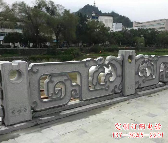 江西园林景观仿古石雕栏板_1