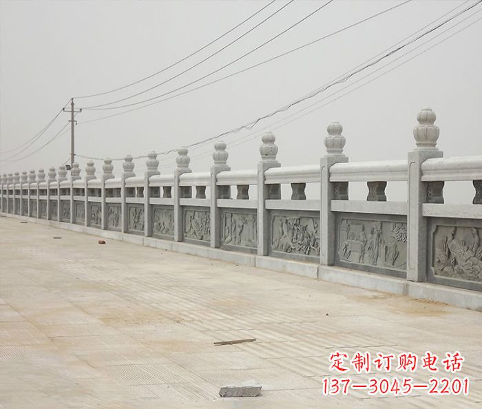 江西园林景观仿古石雕栏板_2