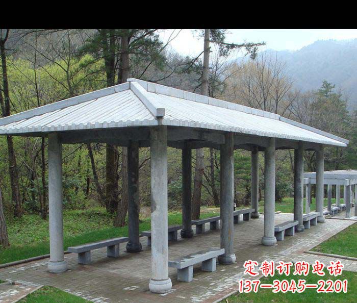 江西园林景观仿古石雕长廊