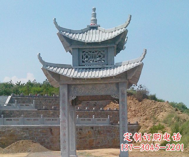 江西园林景观仿古石雕凉亭