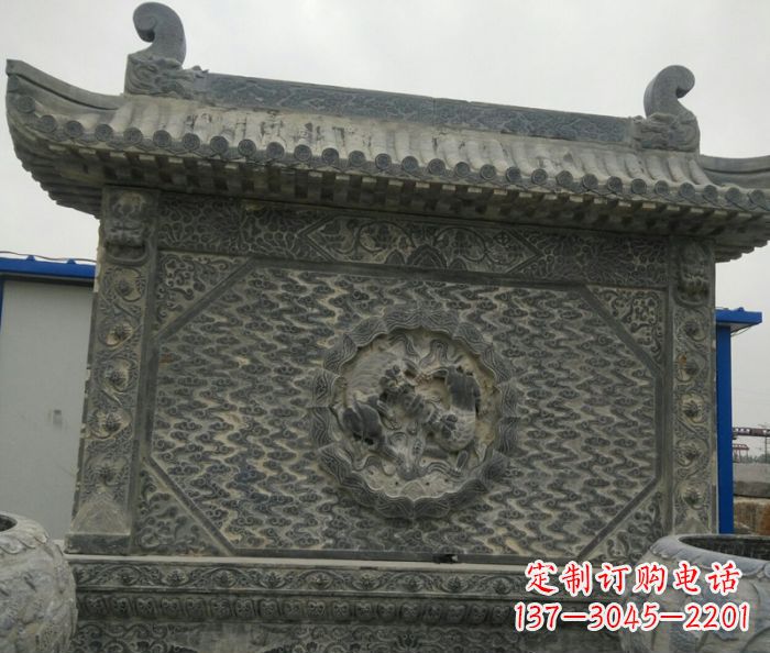 江西园林景观仿古石雕影壁