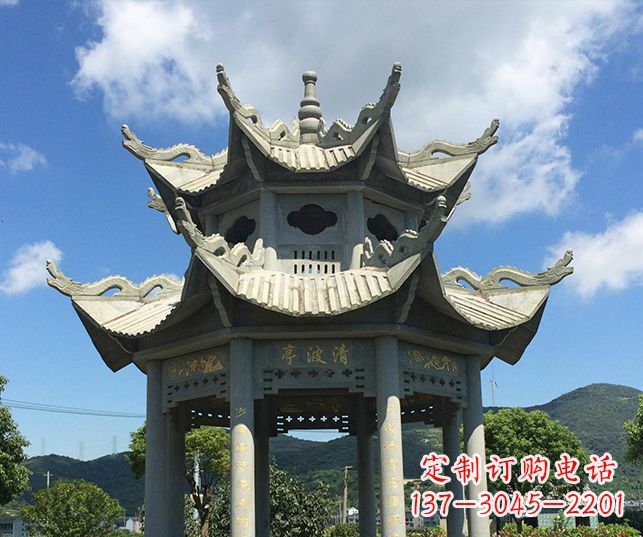 江西园林凉亭景观石雕