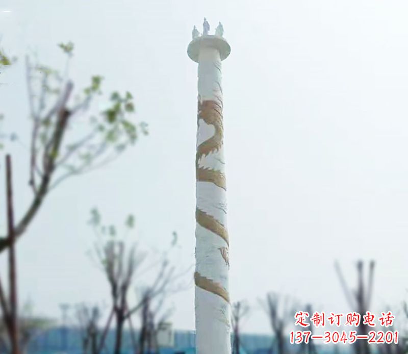 江西园林龙柱景观不锈钢