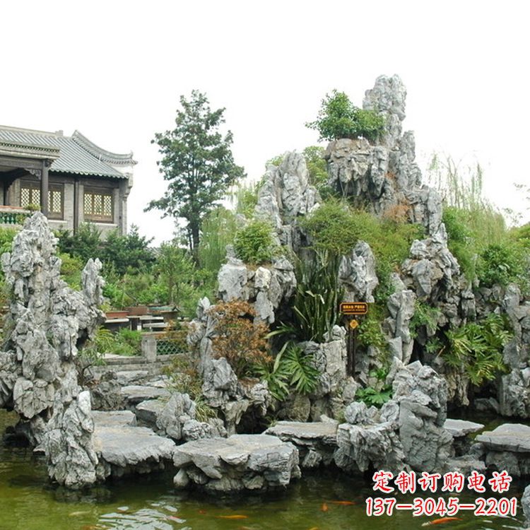 江西园林庭院奇石假山
