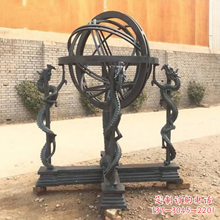 江西张衡天体仪浑天仪雕塑摆件