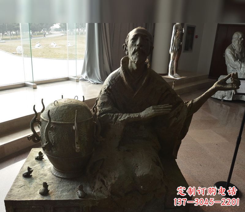 江西张衡铜雕
