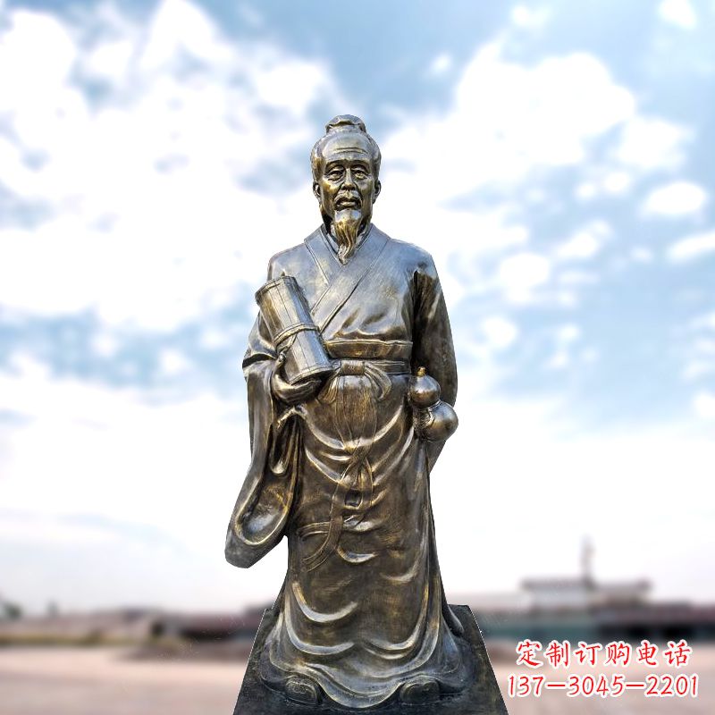 江西张仲景仿铜雕像
