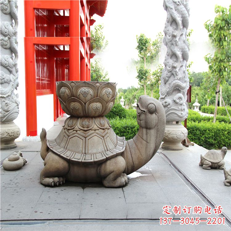 江西长寿龟乌龟石雕